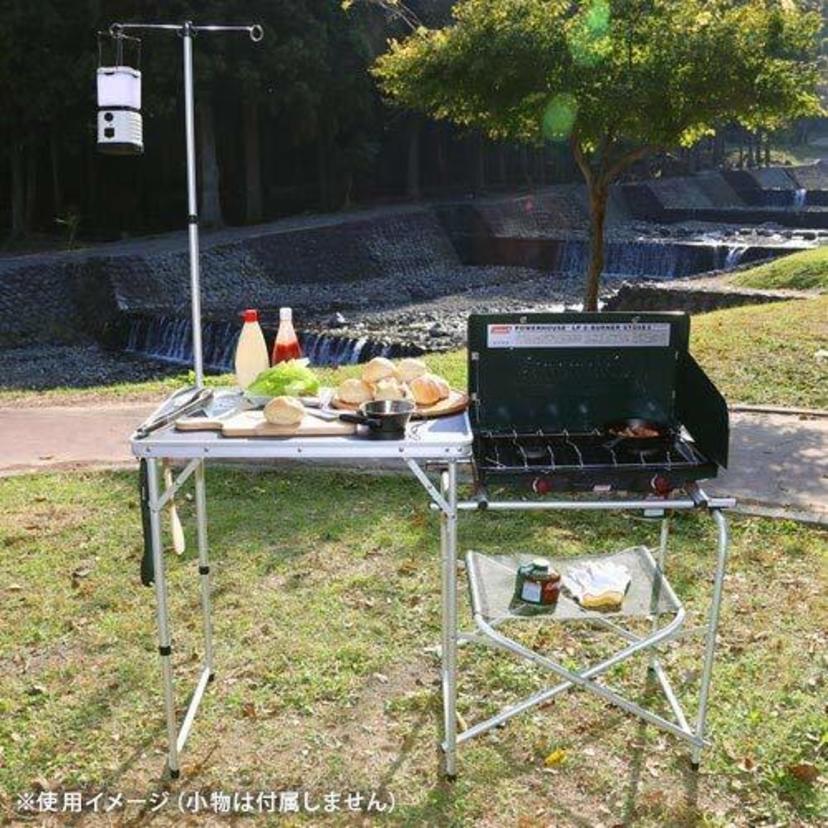 快適なキッチンスペースでキャンプご飯を作りたい！